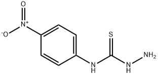 N-(4-硝基苯基)肼硫代碳酰胺, 38985-70-5, 结构式