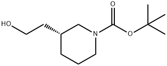 (R)-1-N-Boc-3-羟乙基哌啶, 389889-62-7, 结构式