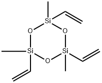 2,4,6-トリビニル-2,4,6-トリメチルシクロヘキサントリシロキサン 化学構造式