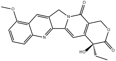 (4S)-4-Ethyl-4-hydroxy-10-methoxy-1H-pyrano[3',4':6,7]indolizino[1,2-b]quinoline-3,14(4H,12H)-dione Structure