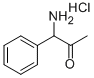 1-アミノ-1-フェニルアセトン塩酸塩 化学構造式