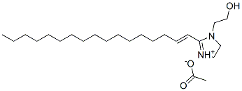 2-(heptadecenyl)-4,5-dihydro-1-(2-hydroxyethyl)-1H-imidazolium acetate Structure