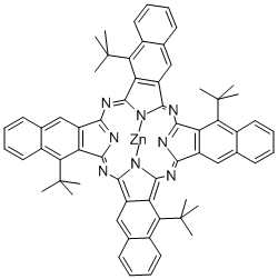 ZINC 2,11,20,29-TETRA-TERT-BUTYL-2,3-NAPHTHALOCYANINE Struktur