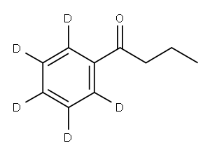 苯丁酮-D5氘代, 39058-44-1, 结构式