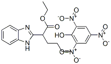 2-Benzimidazoleacetic acid, .alpha.-butyl-, ethyl ester, picrate Struktur