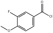 3-Fluoro-4-methoxybenzoyl chloride Struktur