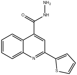 2-THIOPHEN-2-YL-QUINOLINE-4-CARBOXYLIC ACID HYDRAZIDE 化学構造式