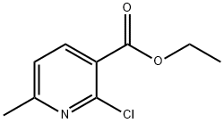 2-Chloro-6-methyl-3-pyridinecarboxylic acid ethyl ester Structure