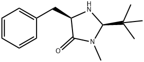 (2R,5R)-(+)-2-tert-ブチル-3-メチル-5-ベンジル-4-イミダゾリジノン 化学構造式