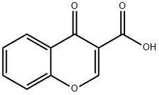 クロモン-3-カルボン酸 化学構造式