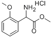 AMINO-(2-METHOXY-PHENYL)-ACETIC ACID METHYL ESTER HYDROCHLORIDE Structure