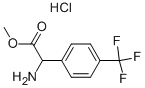 Methyl amino[4-(trifluoromethyl)phenyl]acetate hydrochloride Struktur