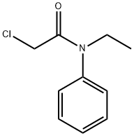 クロロ-N-エチル-N-フェニルアセトアミド 化学構造式