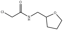 N-(テトラヒドロフラン-2-イルメチル)クロロアセトアミド 化学構造式