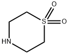 チオモルホリン1,1-ジオキシド 化学構造式