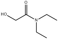 N,N-ジエチル-2-ヒドロキシアセトアミド 化学構造式
