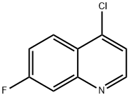 4-氯-7-氟喹啉,391-82-2,结构式