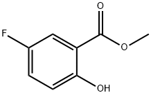 5-フルオロ-2-ヒドロキシ安息香酸メチル 化学構造式