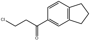 3-CHLORO-1-INDAN-5-YL-PROPAN-1-ONE Structure