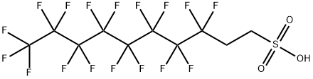 1H,1H,2H,2H-全氟癸磺酸, 39108-34-4, 结构式
