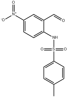N-(2-Formyl-4-nitro-phenyl)-4-methyl-benzenesulfonamide Structure