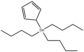 CYCLOPENTADIENYLTRI-N-BUTYLTIN Struktur