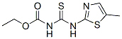 Carbamic  acid,  [[(5-methyl-2-thiazolyl)amino]thioxomethyl]-,  ethyl  ester  (9CI) Structure