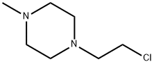 1-(2-クロロエチル)-4-メチルピペラジン 化学構造式