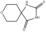 8-氧杂-1,3-二氮杂螺[4.5]癸烷-2,4-二酮, 39124-19-1, 结构式
