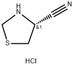 (R)-噻唑烷-4-甲腈盐酸盐 结构式