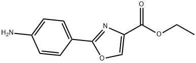 2-(4'-アミノフェニル)-1,3-オキサゾール-4-カルボン酸エチル 化学構造式