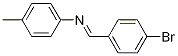Benzenamine, N-[(4-bromophenyl)methylene]-4-methyl- Structure