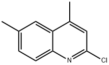 2-クロロ-4,6-ジメチルキノリン 化学構造式