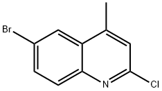 6-溴-2-氯-4-甲基喹啉, 3913-19-7, 结构式