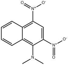 1-(ジメチルアミノ)-2,4-ジニトロナフタレン 化学構造式