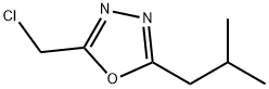 2-(CHLOROMETHYL)-5-ISOBUTYL-1,3,4-OXADIAZOLE Struktur