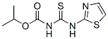 Carbamic  acid,  [(2-thiazolylamino)thioxomethyl]-,  1-methylethyl  ester  (9CI) Structure