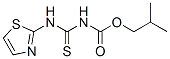 Carbamic  acid,  [(2-thiazolylamino)thioxomethyl]-,  2-methylpropyl  ester  (9CI) Struktur
