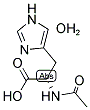 Nalpha-乙酰-L-组氨酸 单水合物 结构式