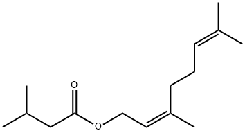 异戊酸橙花酯 结构式