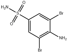 3,5-二溴对氨基苯磺酰胺, 39150-45-3, 结构式