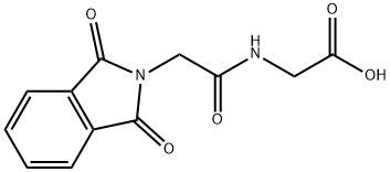 PHTHALOYLGLY CYLGLYCINE, 3916-40-3, 结构式