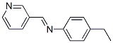 Benzenamine, 4-ethyl-N-(3-pyridinylmethylene)- (9CI) Struktur