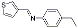 Benzenamine, 4-ethyl-N-(3-thienylmethylene)- (9CI) Struktur