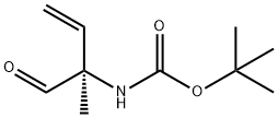 Carbamic acid, [(1R)-1-formyl-1-methyl-2-propenyl]-, 1,1-dimethylethyl ester Structure