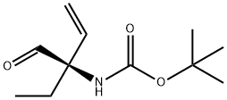 Carbamic acid, [(1R)-1-ethyl-1-formyl-2-propenyl]-, 1,1-dimethylethyl ester Struktur