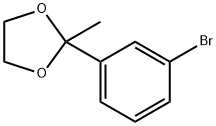 2-(3-bromophenyl)-2-methyl-1,3-dioxolane Struktur