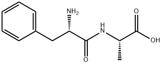N-(L-フェニルアラニル)-L-アラニン 化学構造式