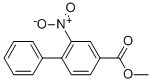 2-NITRO-BIPHENYL-4-CARBOXYLIC ACIDMETHYL ESTER Structure