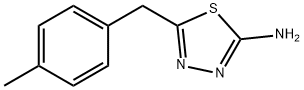 [5-(4-甲苄基)-1,3,4-噻二唑-2-基]胺,39181-45-8,结构式